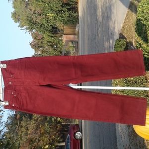 Men's pants size waist 29 length 30 maroon color